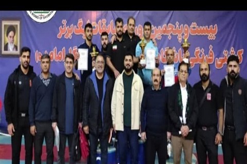 پایان رقابت های کشتی آزاد نوجوانان لیگ باشگاههای استان خوزستان / اهواز :